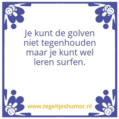 Tegeltje: surfen