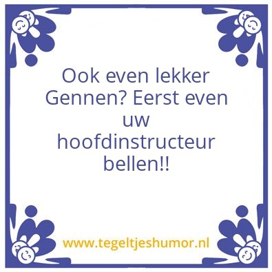 Tegeltje: Gen