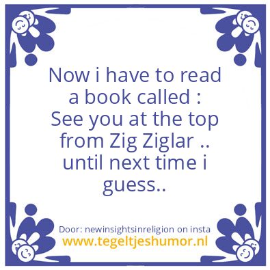 Tegeltje: Now you Know.