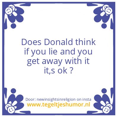 Tegeltje: You did not got sucked in ..