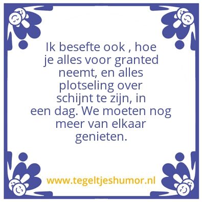Tegeltje: Hans thuis