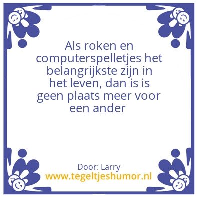 Tegeltje: Verkeerde keuze