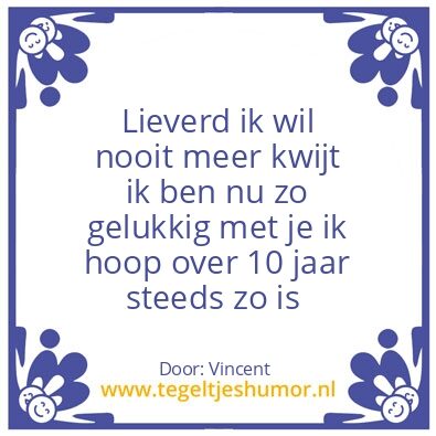 Tegeltje: Romy en vincent