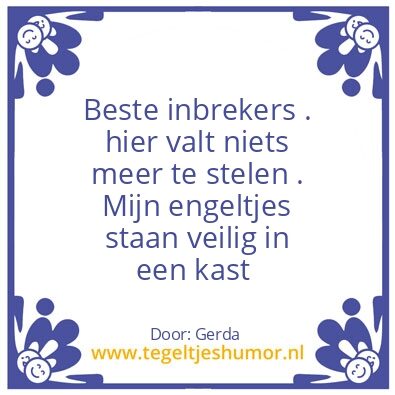 Tegeltje: veyfeyken gerda