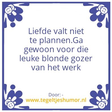 Tegeltje: –