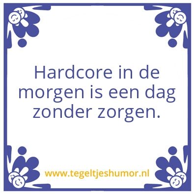 Tegeltje: Gabbers