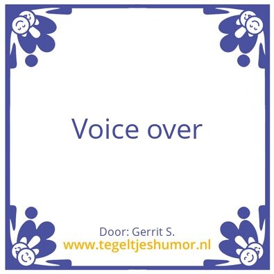 Tegeltje: Ik ben Gerrit.