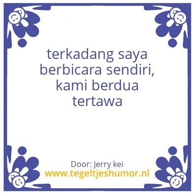 Tegeltje: BUNG LUTJU