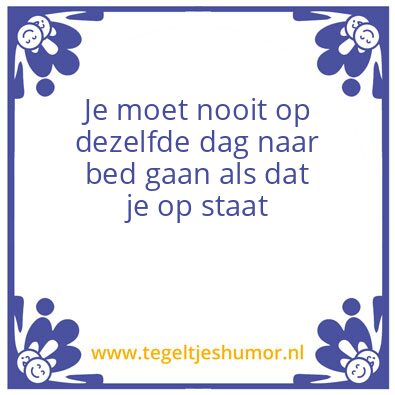 Tegeltje: Bedtijd