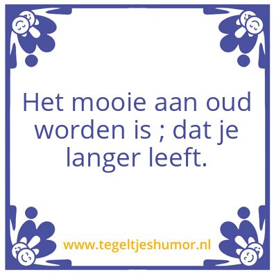 Tegeltje: Jarige