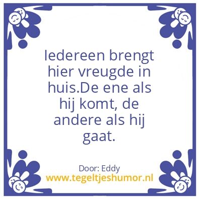 Tegeltje: Altijd welkom