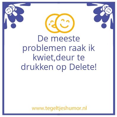 Tegeltje: Delete