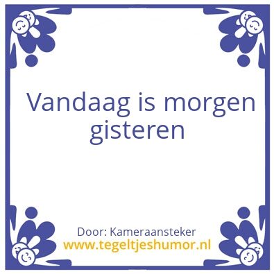 Tegeltje: Tijd