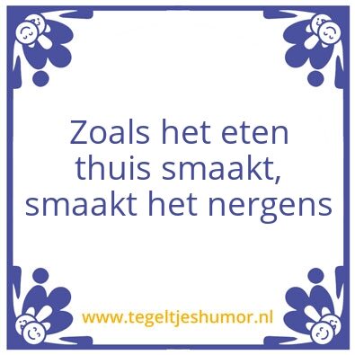 Tegeltje: Eten
