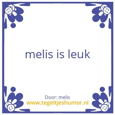 Tegeltje: meryem