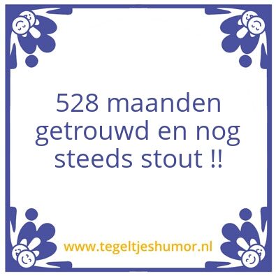 Tegeltje: getrouwd