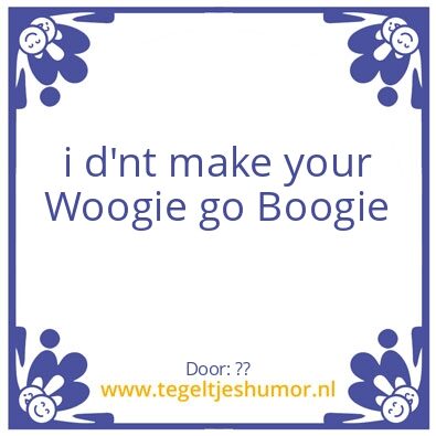 Tegeltje: Noenoes