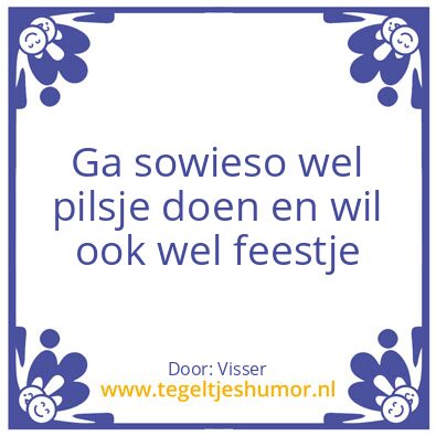 Tegeltje: Pilsje