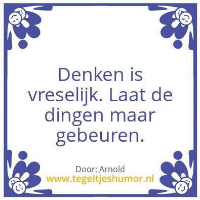 Tegeltje: Laat
