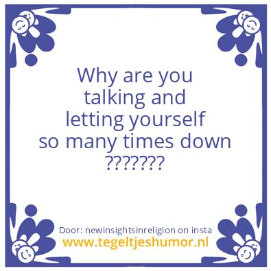 Tegeltje: You !