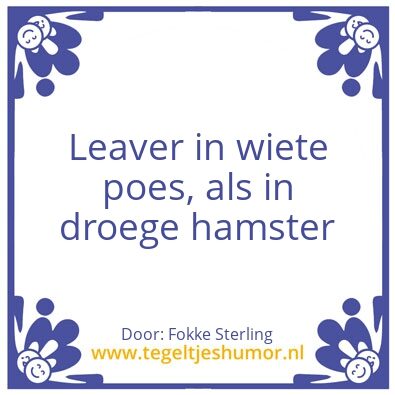 Tegeltje: Fokke