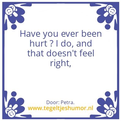 Tegeltje: Petra