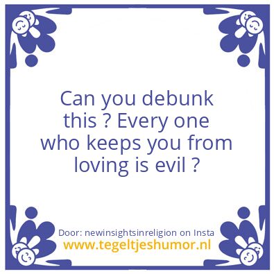 Tegeltje: Debunk This !