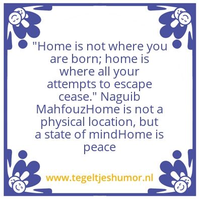 Tegeltje: Home