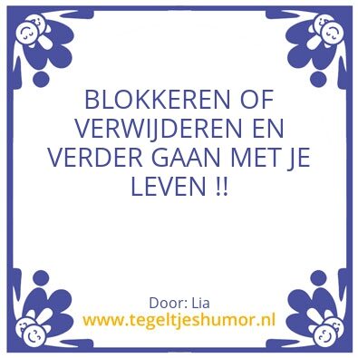 Tegeltje: Zo is dat