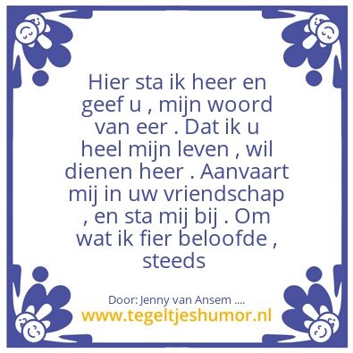Tegeltje: Vroeger op school geleerd ….