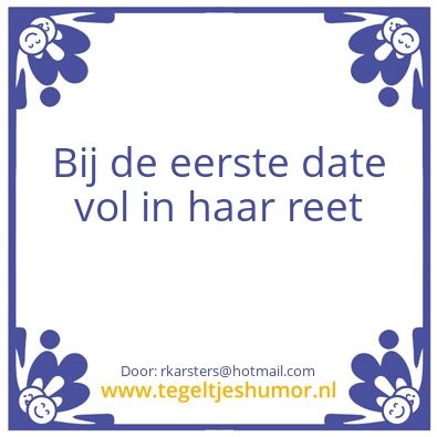 Tegeltje: Dating
