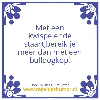 Tegeltje: Meer bereiken.