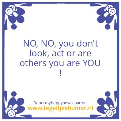 Tegeltje: me pointing it out !