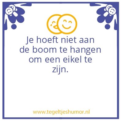 Tegeltje: Eikels