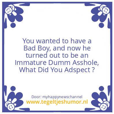 Tegeltje: Cause & Effect