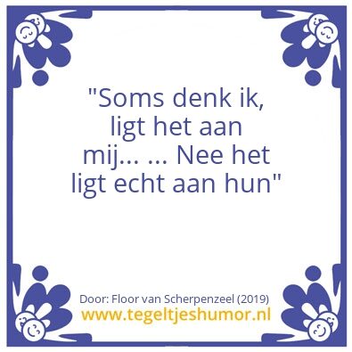 Tegeltje: Quote of the year