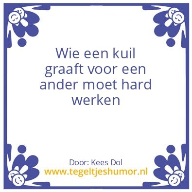 Tegeltje: werk