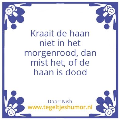 Tegeltje: weer