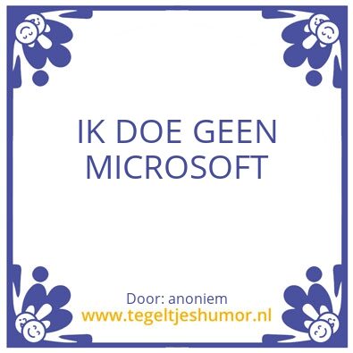 Tegeltje: .