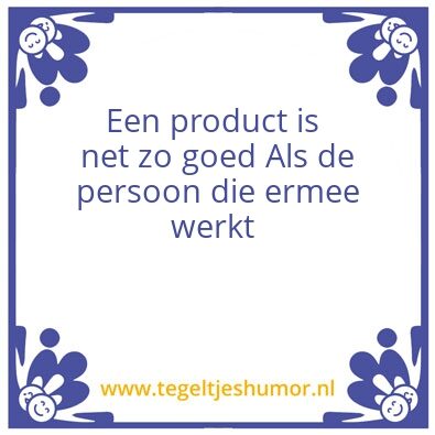 Tegeltje: Product
