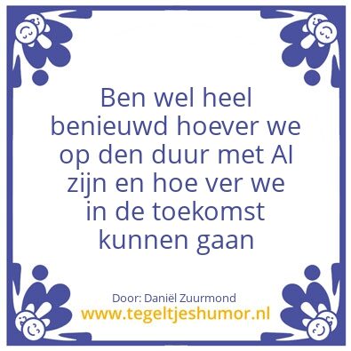 Tegeltje: Bla