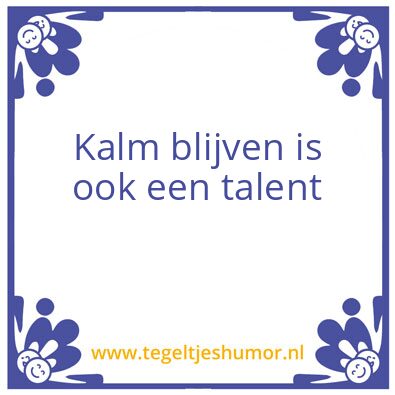 Tegeltje: Dag 4