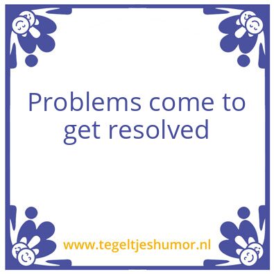 Tegeltje: Stress spreuk