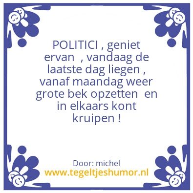 Tegeltje: Laatse dag