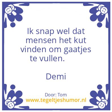 Tegeltje: Tom
