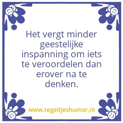 Tegeltje: Het
