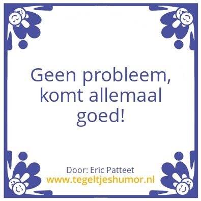 Tegeltje: test