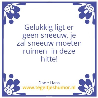 Tegeltje: sneeuw