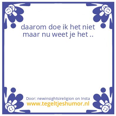 Tegeltje: ja meer mogelijkheden …
