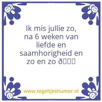 Tegeltje: Leeg huis